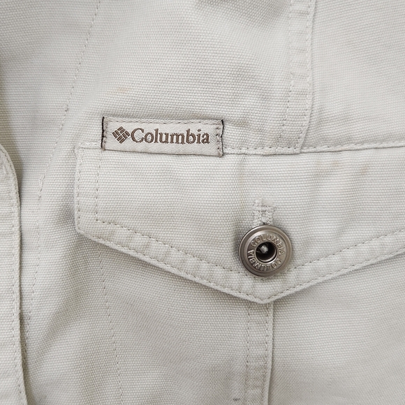 Columbia Women’s Cream Trucker Jacket  Size Medium - Picture 10 of 11
